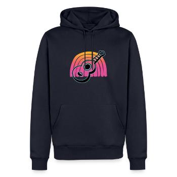 Ukulelen Vitage - Männer Premium Bio Hoodie - Navy - Vorne - Nico (187cm)