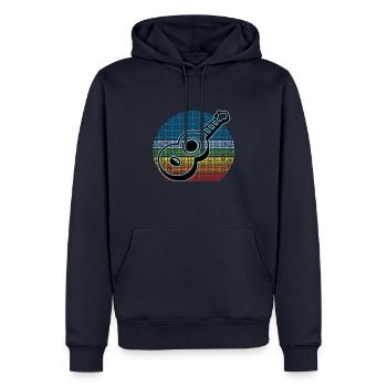 Ukulelen Vitage - Männer Premium Bio Hoodie - Navy - Vorne - Nico (187cm)