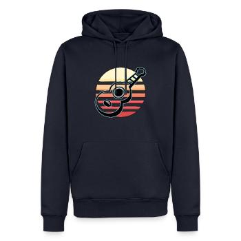 Ukulelen Vitage - Männer Premium Bio Hoodie - Navy - Vorne - Nico (187cm)