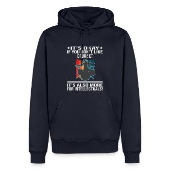 Ce n’est pas grave si vous ne quittez pas le batteur de la batterie - Sweat à capuche Premium bio Homme - bleu marine - Devant - Nico (187cm)