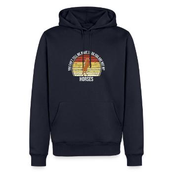 You Can't Tell Me What To Do You Are Not My Horses - Männer Premium Bio Hoodie - Navy - Vorne - Nico (187cm)