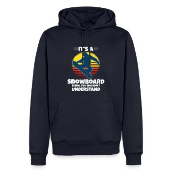 It's A Snowboard Thing You Wouldn't Understand - Men’s Premium Organic Hoodie - navy - Front - Nico (187cm)