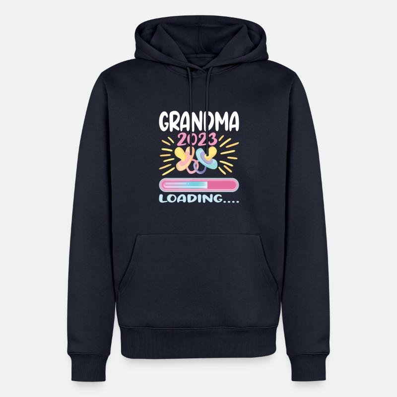 Grandma 2023 Loading - Männer Premium Bio Hoodie - Navy