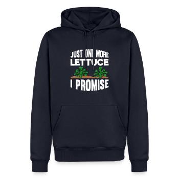 Just One More Lettuce I Promise - Männer Premium Bio Hoodie - Navy - Vorne - Nico (187cm)