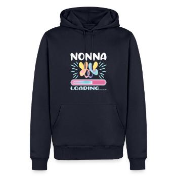 Nonna 2023 Nonna Loading.... - Männer Premium Bio Hoodie - Navy - Vorne - Nico (187cm)