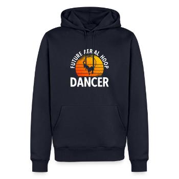 Future Aerial Hoop Dancer - Sweat à capuche Premium bio Homme - bleu marine - Devant - Nico (187cm)
