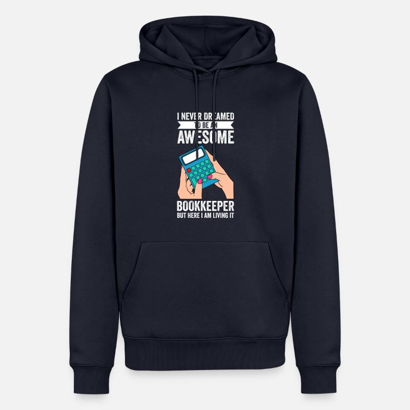 Tenue de livres Comptable Comptable - Sweat à capuche Premium bio Homme - bleu marine
