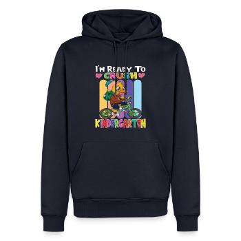Kindergartenkind Kindergarten Geschenk - Männer Premium Bio Hoodie - Navy - Vorne - Nico (187cm)