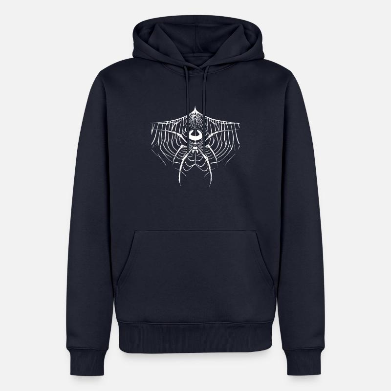 Spider with spider web Gothic - Men’s Premium Organic Hoodie - navy