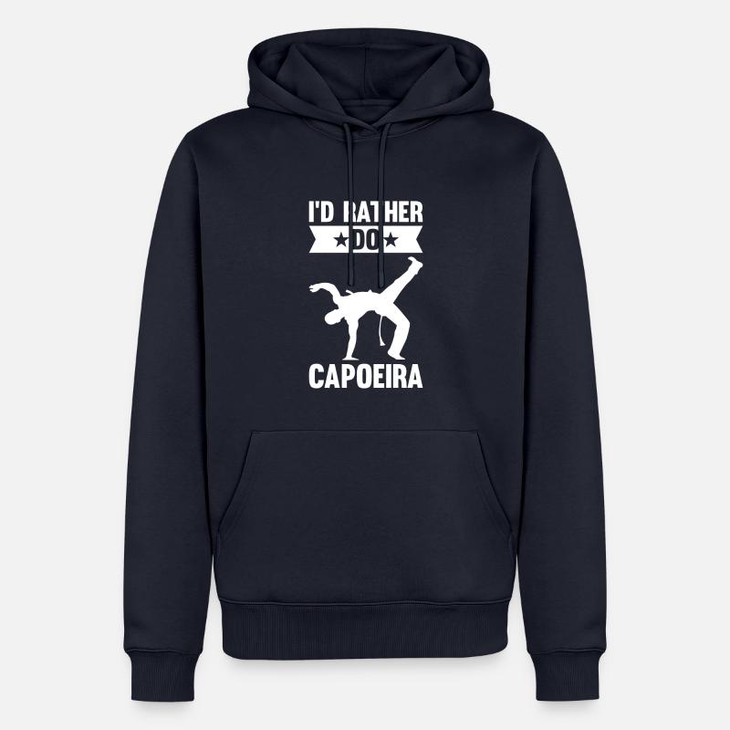 I'd Rather Do Capoiera - Männer Premium Bio Hoodie - Navy