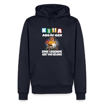 Kindergarten Abgänger Schulanfang Einschulung - Männer Premium Bio Hoodie - Navy - Vorne - Nico (187cm)