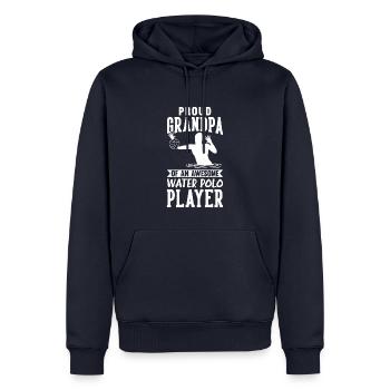Grandpa Of An Awesome Water Polo Player - Männer Premium Bio Hoodie - Navy - Vorne - Nico (187cm)