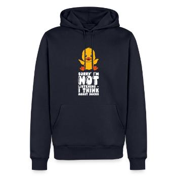 Lustige Ente Süße Enten - Männer Premium Bio Hoodie - Navy - Vorne - Nico (187cm)