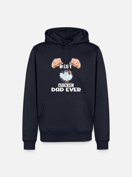 Lustiger Hühner Spruch Huhn - Männer Premium Bio Hoodie - Navy