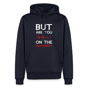 Lustige Krankenschwester Geschenke - Männer Premium Bio Hoodie - Navy - Vorne - Nico (187cm)