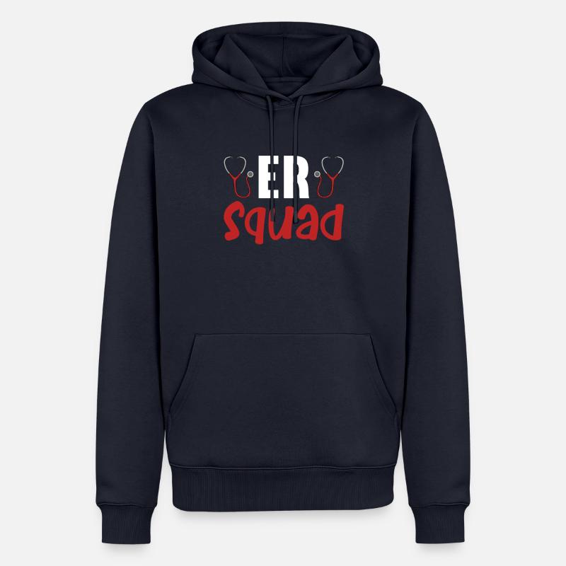 Drôles de cadeaux d’infirmière - Sweat à capuche Premium bio Homme - bleu marine