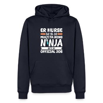 Lustige Krankenschwester Geschenke - Männer Premium Bio Hoodie - Navy - Vorne - Nico (187cm)