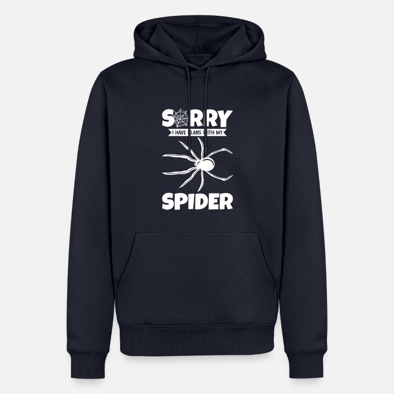 Spider Propriétaire Spider Spider Breeder - Sweat à capuche Premium bio Homme - bleu marine