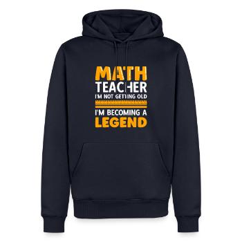 Mathelehrer Spruch Mathematiker - Männer Premium Bio Hoodie - Navy - Vorne - Nico (187cm)