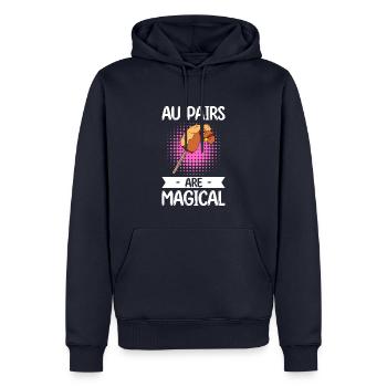 Au Pair Mädchen Kindergarten Nanny - Männer Premium Bio Hoodie - Navy - Vorne - Nico (187cm)