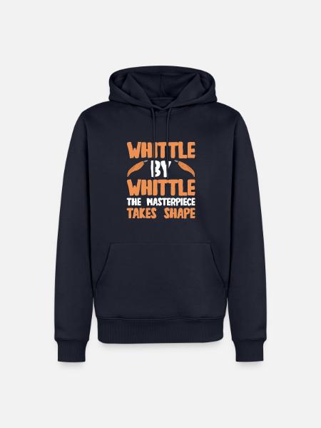 Holz schintzen Holzschnitzerei - Männer Premium Bio Hoodie - Navy