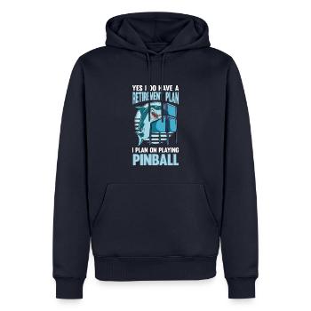 Pinball Machine Pinball Machine - Men’s Premium Organic Hoodie - navy - Front - Nico (187cm)