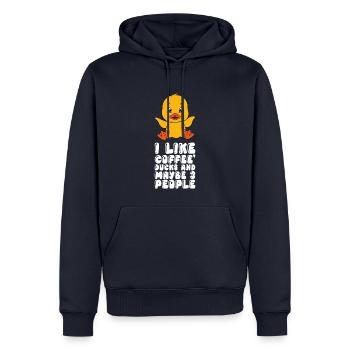 Lustige Ente Süße Enten - Männer Premium Bio Hoodie - Navy - Vorne - Nico (187cm)