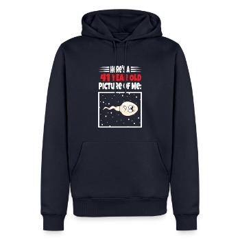 Spermie Hier Ist Ein Altes Bild Von Mir - Männer Premium Bio Hoodie - Navy - Vorne - Nico (187cm)