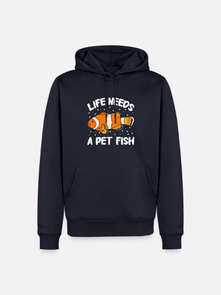 Aquaristics, Fish farming, Aquarists - Men’s Premium Organic Hoodie - navy