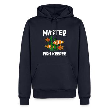 Aquaristik Fischzucht Aquarianer - Männer Premium Bio Hoodie - Navy - Vorne - Nico (187cm)