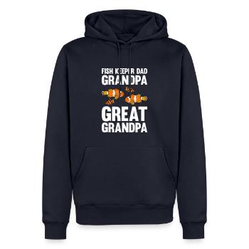 Aquaristik Fischzucht Aquarianer - Männer Premium Bio Hoodie - Navy - Vorne - Nico (187cm)