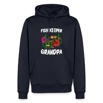 Aquaristik Fischzucht Aquarianer - Männer Premium Bio Hoodie - Navy - Vorne - Nico (187cm)