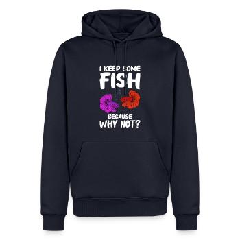Aquaristik Fischzucht Aquarianer - Männer Premium Bio Hoodie - Navy - Vorne - Nico (187cm)