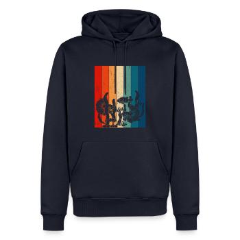Aquaristik Fischzucht Aquarianer - Männer Premium Bio Hoodie - Navy - Vorne - Nico (187cm)