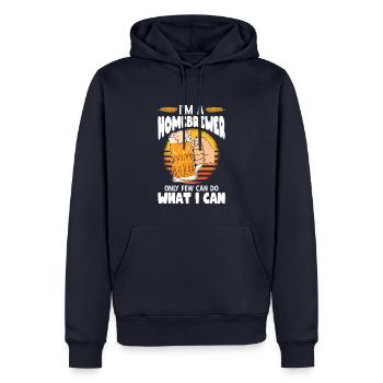Beer Homebrewing Bier selber brauen - Männer Premium Bio Hoodie - Navy - Vorne - Nico (187cm)
