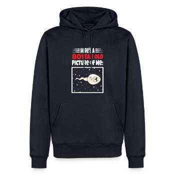 Spermie Hier Ist Ein Altes Bild Von Mir - Männer Premium Bio Hoodie - Navy - Vorne - Nico (187cm)