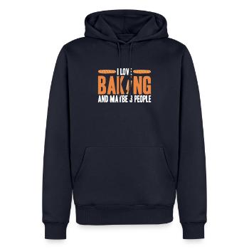 Brot backen Bäcker Bäckerei Brot machen - Männer Premium Bio Hoodie - Navy - Vorne - Nico (187cm)