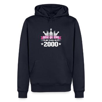 24 ans anniversaire 2000 cadeau d’anniversaire - Sweat à capuche Premium bio Homme - bleu marine - Devant - Nico (187cm)