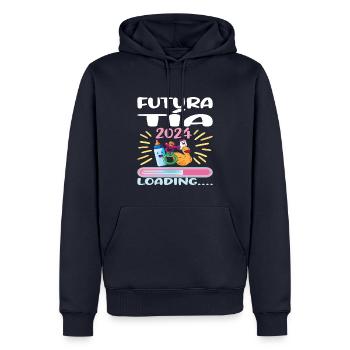 Tante 2024 Tante Werden 2024 - Männer Premium Bio Hoodie - Navy - Vorne - Nico (187cm)