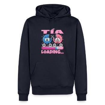 Tante 2024 Tante Werden 2024 - Männer Premium Bio Hoodie - Navy - Vorne - Nico (187cm)