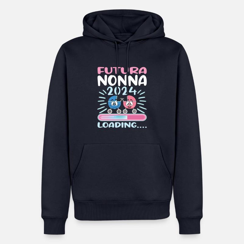 Nonna 2024 Loading Oma 2024 - Männer Premium Bio Hoodie - Navy