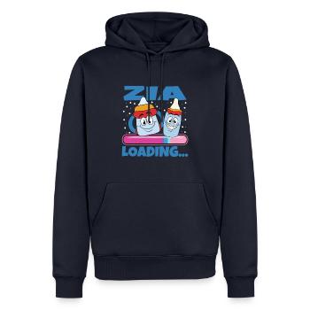 stolze tante zukünftige tante - Männer Premium Bio Hoodie - Navy - Vorne - Nico (187cm)
