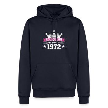 52 Jahre alt Geburtstag 1972 Geburtstag - Männer Premium Bio Hoodie - Navy - Vorne - Nico (187cm)