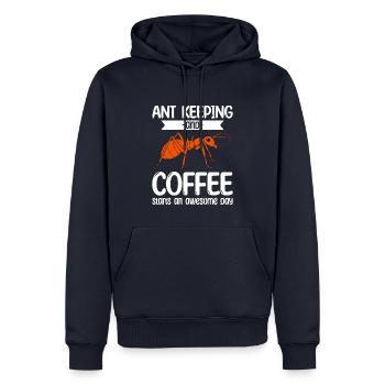 Antkeeping Ameisenzucht Ameisen - Männer Premium Bio Hoodie - Navy - Vorne - Nico (187cm)