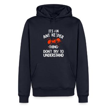 Antkeeping Ameisenzucht Ameisen - Männer Premium Bio Hoodie - Navy - Vorne - Nico (187cm)