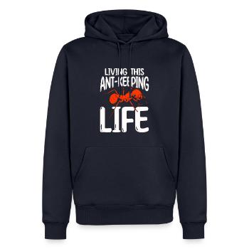 Antkeeping Ameisenzucht Ameisen - Männer Premium Bio Hoodie - Navy - Vorne - Nico (187cm)