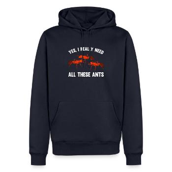 Antkeeping Ameisenzucht Ameisen - Männer Premium Bio Hoodie - Navy - Vorne - Nico (187cm)