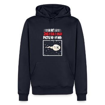 Spermie Hier Ist Ein Altes Bild Von Mir - Männer Premium Bio Hoodie - Navy - Vorne - Nico (187cm)