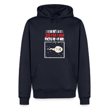 Spermie Hier Ist Ein Altes Bild Von Mir - Männer Premium Bio Hoodie - Navy - Vorne - Nico (187cm)