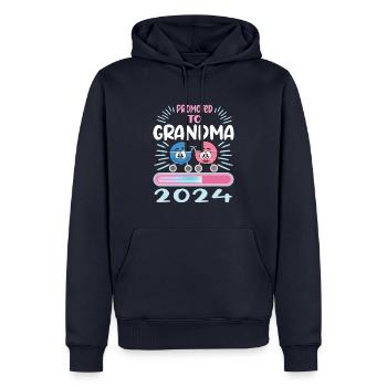 Oma 2024 werdende Oma 2024 Loading - Männer Premium Bio Hoodie - Navy - Vorne - Nico (187cm)